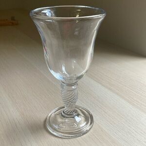 NEW Longaberger Glass Water Goblet, Discontinued Drinkware Elegant Dining Goblet